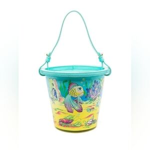 Moschino Colorful Fish Print Bucket Bag Rare!!